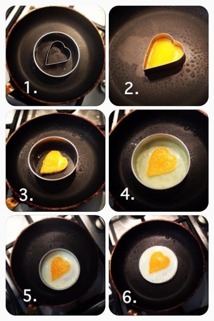 kalp seklinde yumurta pisirme teknigi KALP ŞEKLİNDE YUMURTA KIZARTMA TEKNİĞİ