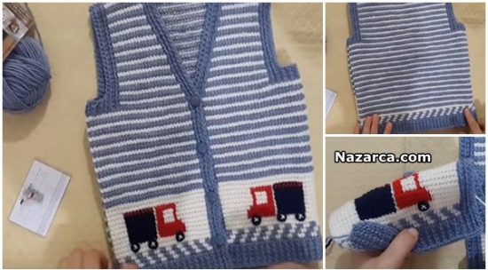 Ahududu Bebek Yeleği Yapılışı Ahududu Bebek Yeleği Yapılışı