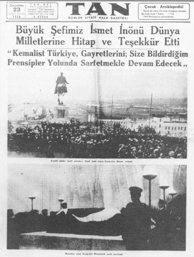 ATATÜRKÜN ÖLDÜĞÜ GÜN ÇIKAN GAZETELER