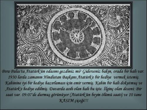 ATATÜRKE HEDİYE EDİLEN HALI