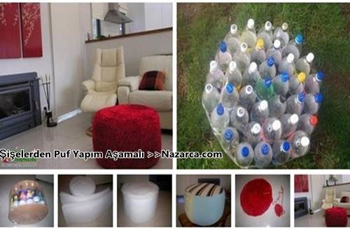 PET ŞİŞELERDEN PUF NASIL YAPILIR