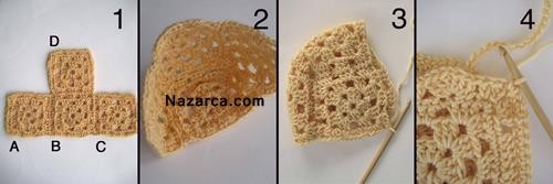 TIĞLA MOTİFLER İLE ÖRÜLEN KOLAY DANTEL BEBEK ŞAPKASI