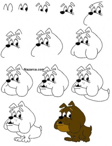 KOMİK KARİKATÜR KÖPEK RESMİ NASIL ÇİZİLİR