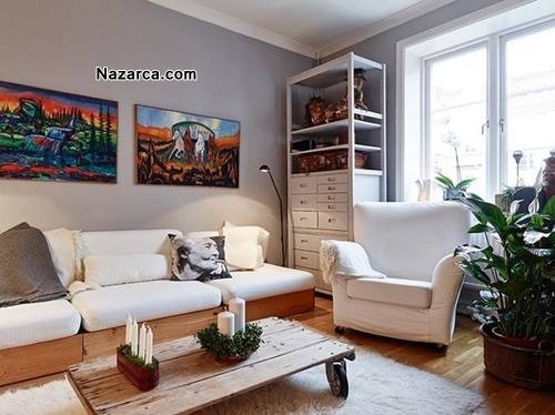 İSVİÇRE 1ODA 1 SALON EV DEKORASYONU