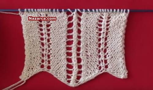 AJURLU YOLLAR ÖRGÜ MODELİ TÜRKÇE VİDEOLU YAPIMI