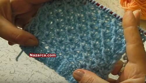 YILDIZLI ÖRGÜ MODELİ TÜRKÇE VİDEOLU YAPILIŞI
