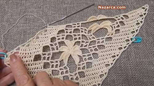VİDEOLU ANLATIMLI PALMİYE DESENLİ DANTEL YAPILIŞI