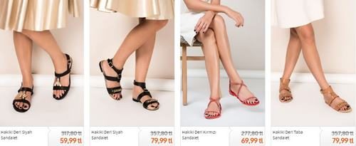 TRENDYOL YAZLIK KADIN SANDALETLERİ VE FİYATLARI
