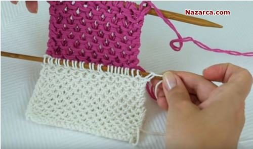 NOKTADA DURDU ÖRGÜ MODELİ VİDEOLU YAPILIŞI