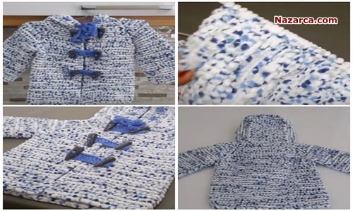 KADİFE İPTEN KAPŞONLU BEBEK HIRKASI TÜRKÇE VİDEOLU