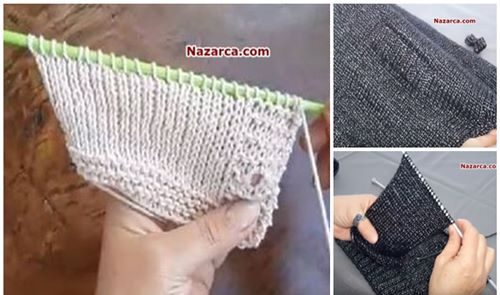 ÖRGÜ YELEKLERDE CEP YAPILIŞI VE İLK AÇMA VİDEOLU TÜRKÇE