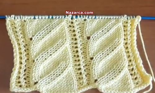 KIVRIMLI ÖRGÜ MODELİ TÜRKÇE VİDEOLU YAPILIŞI