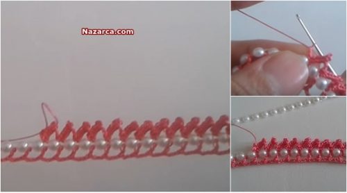 TIĞ İŞİ SIRALI İNCİ OYASI TÜRKÇE VİDEOLU