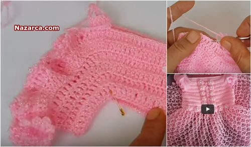 TIĞLA 1 YAŞ BEBEK ELBİSESİ YAPILIŞI TÜRKÇE VİDEOLU