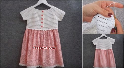 TIĞLA ROBADAN KIZ ÇOCUK ELBİSE TÜRKÇE VİDEOLU YAPIMI