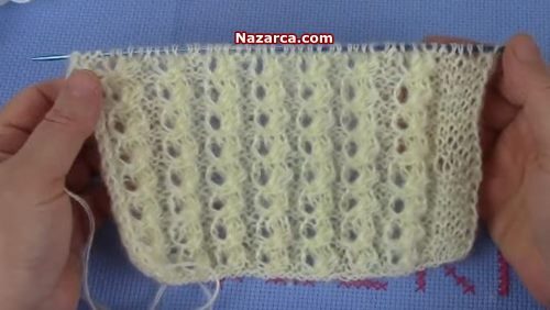 ÖRGÜ GELİN TOPUZU ŞİŞ İŞİ ÖRNEĞİ TÜRKÇE VİDEOLU