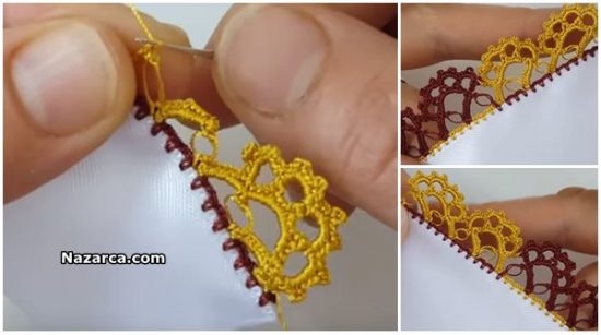 2 RENKLİ TIĞ BATTILI YAZMA OYASI YAPILIŞI 2 RENKLİ TIĞ BATTILI YAZMA OYASI YAPILIŞI