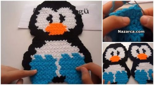 PENGUEN ŞEKLİNDE LİF YAPIMI