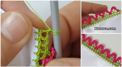 2 SIRALI PEMBE TIĞ OYASI YAPIMI