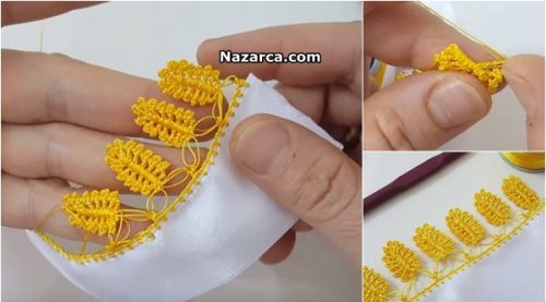 TEK SIRA İPLİK OYASI YAPIMI
