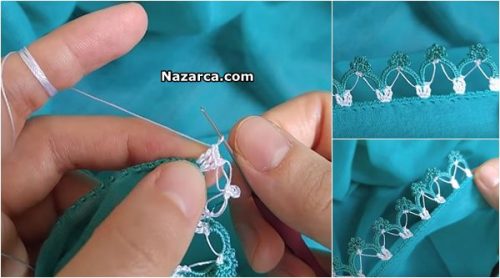 ÇİÇEK BAĞI YAZMA OYASI TARİFİ