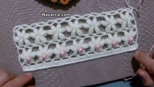 İNCİ ÇİÇEKTE TIĞ ÖRGÜ ETOL VE YELEKLERE