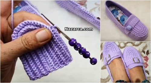 TOKALI MODELİ İLE ÇOK GÜZEL KADIN PATİĞİ YAPIMI