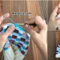 KULAK ÖRTEN ENSE KAPATAN SİPERLİ BEBEK BERESİ ÖRME 79