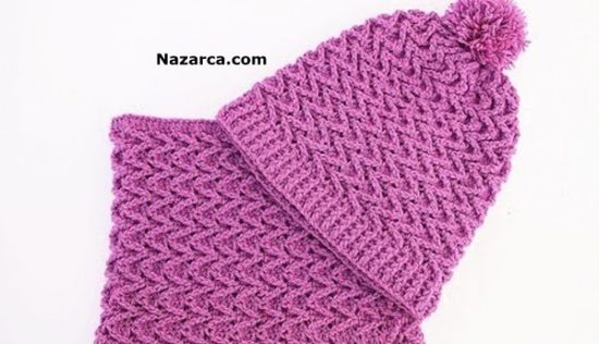 Crochet-hat-and-scarf- very- easy