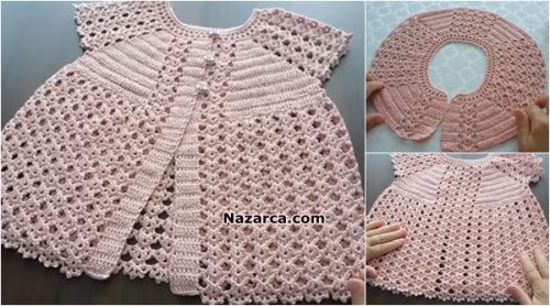 SU TAŞI ÖRNEĞİ İLE ROBALI BEBEK YELEĞİ YAPILIŞI
