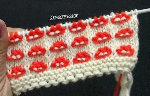 Delicate-Lips- 2 Row -Knitting- Pattern