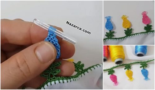 KAPAKLI BADEMLİ İĞNEDEN TIĞA OYA TARİFİ VİDEOLU