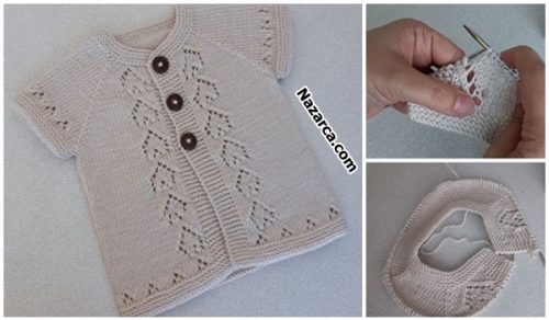 BEJ RENKLİ AJURLU ZARİF BEBE YELEĞİ ANLATIMI