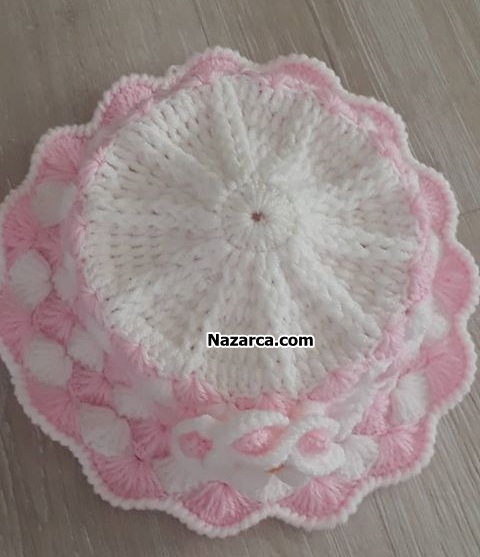 kiz-bebeklere-kolay-tigla-sapkalar