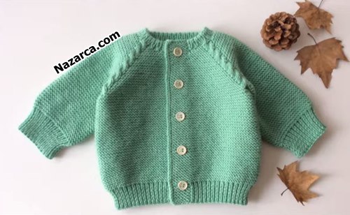 How-to knit-an -easy- baby -cardigan
