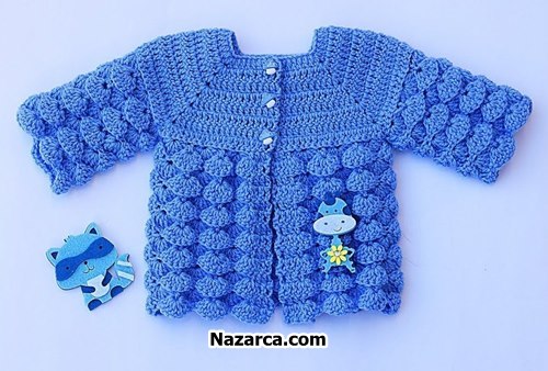 Crochet-baby-knit-cardigan