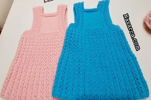 kiz-bebek-orgu-sis-modelli-yazlik-bebe-elbise