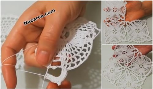 4 KÖŞE MOTİFLİ ZARİF DANTEL ODA TAKIMI YAPIMI