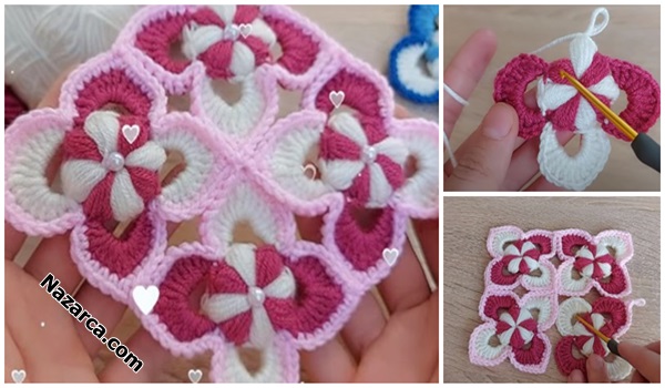 How- to-crochet-model-incili-3-renk-motifler