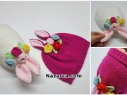 cicekli-kulakli-beyaz-pembe-bere-sapka