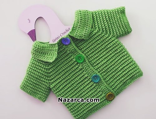Crochet - Easy- Baby- Cardigan-2022