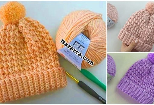 ÇOK PRATİK BEBEK BERESİ:Baby Hat Crochet Crochet-baby-hat-free-pattern