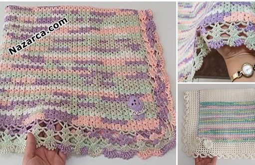 MEVSİMLİK MİL ÖRGÜ BEBEK BATTANİYELERİ:2 TARİF batik-ve-pastel-2-tig-battaniye-yapilisi