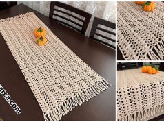 Easy -Crochet- Table- Runner-sacakli-dantel
