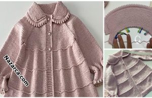 Baby- Girl- Knitted -Coat -Cardigan