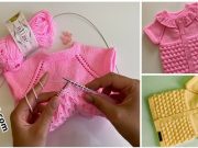 Frilly -Knitted- Baby- Vest