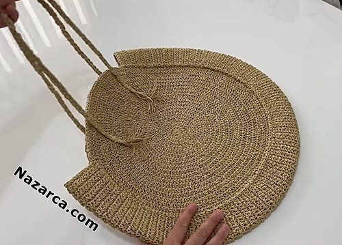 Knitted- Paper- Rope- Full -Moon- Bag