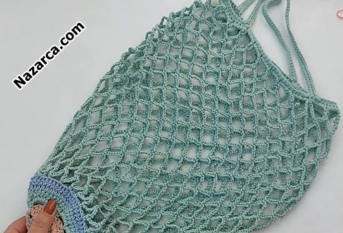 Mesh- Shopping- Crochet -Knitting- Bag