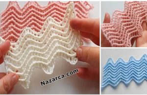 Zigzag- Crochet -Shawl -Knit
