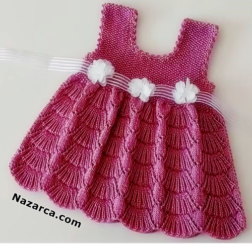 gestricktes -Kleid -für -Mädchen